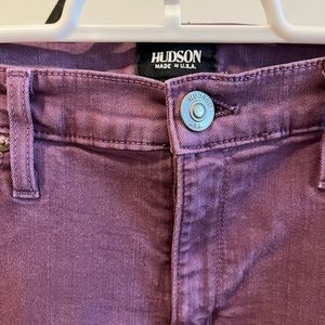 Hudson purple skinny jeans. Size 30.